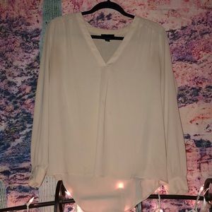 Long sleeve tan blouse